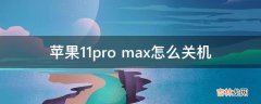 苹果11pro max怎么关机?