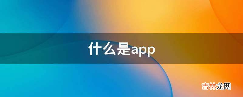 什么是app?