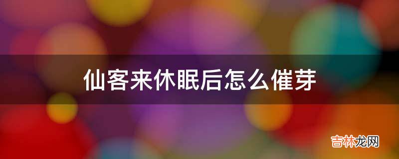 仙客来休眠后怎么催芽?