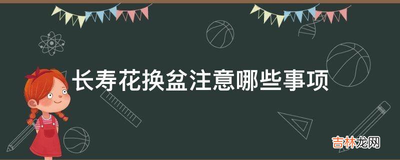 长寿花换盆注意哪些事项?