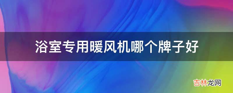 浴室专用暖风机哪个牌子好?