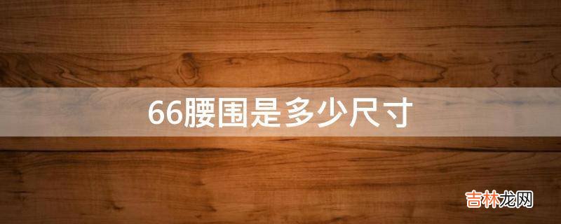 66腰圍是多少尺寸