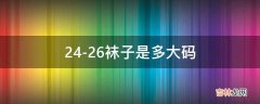 24-26袜子是多大码