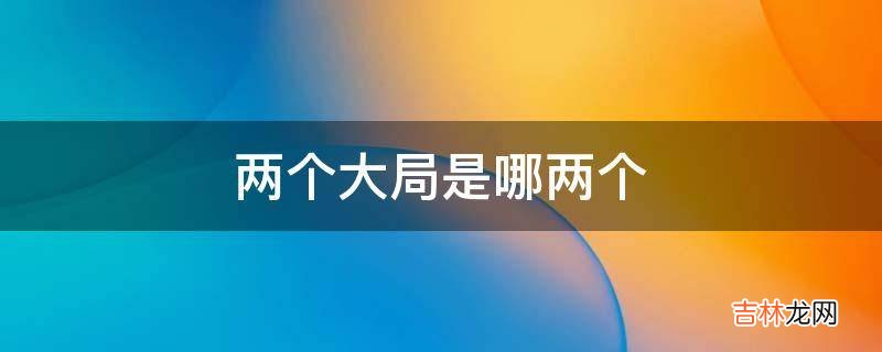 两个大局是哪两个