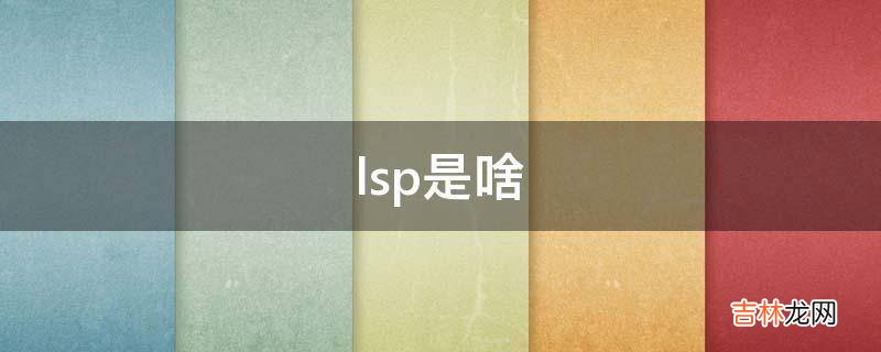 lsp是啥