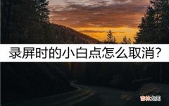 OPPO录制视频的使用技巧 oppo手机录屏的圆圈怎么去掉