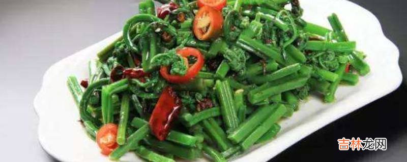 蕨菜需要炒多久