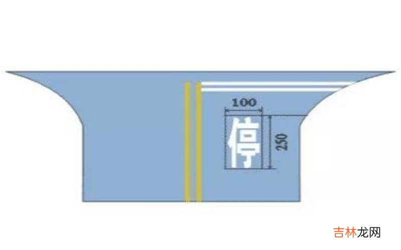 停车让行线图示是什么样的