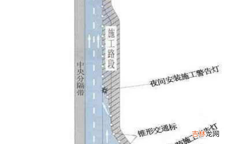 高速公路入口加速车道边缘施工图示是什么样的