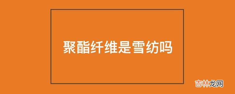 聚酯纤维是雪纺吗