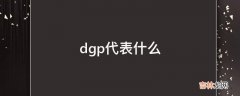 dgp代表什么