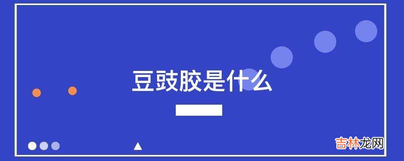 豆豉胶是什么