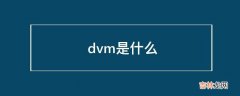 dvm是什么