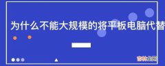 为什么不能大规模的将平板电脑代替课本等教材词典