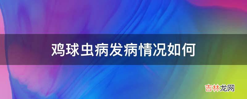 鸡球虫病发病情况如何?