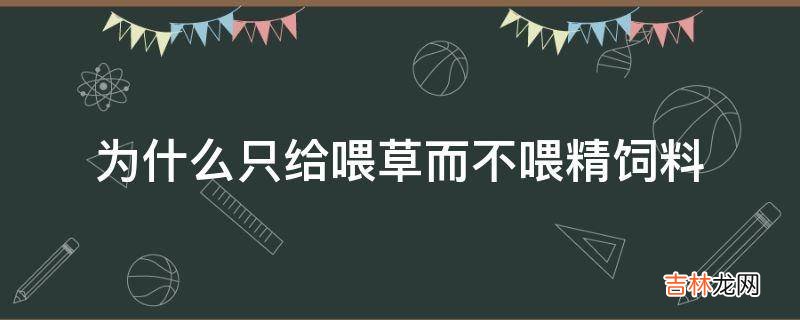 为什么只给喂草而不喂精饲料?