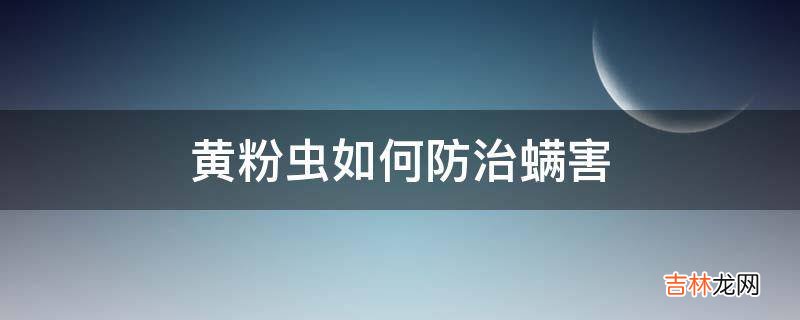 黄粉虫如何防治螨害?