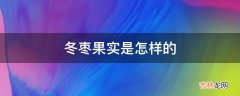 冬枣果实是怎样的?