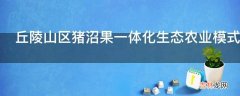 丘陵山区猪沼果一体化生态农业模式是怎样的?