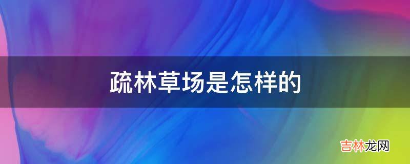 疏林草场是怎样的?