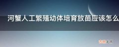 河蟹人工繁殖幼体培育放苗应该怎么做?