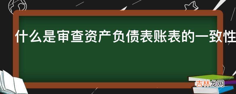 什么是审查资产负债表账表的一致性?