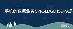 手机的数据业务GPRSEDGEHSDPA是什么意思?