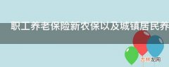 职工养老保险新农保以及城镇居民养老保险什么意思分别?