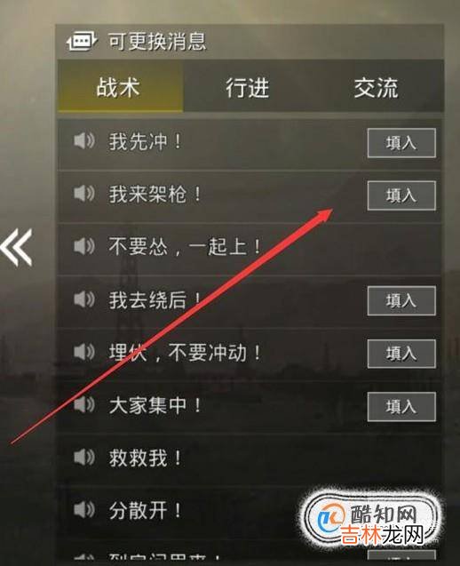 刺激战场怎么自定义消息?