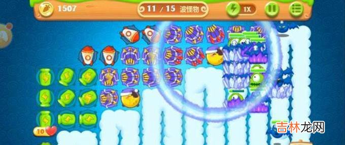 保卫萝卜2第58关金萝卜+水晶萝卜攻略?
