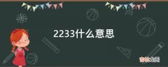 2233什么意思?