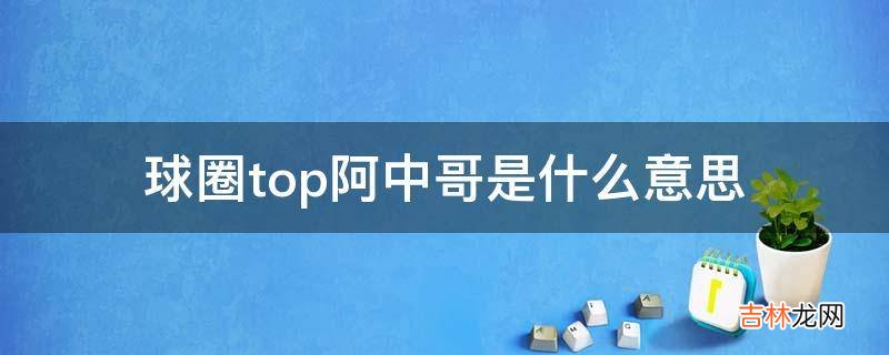 球圈top阿中哥是什么意思?