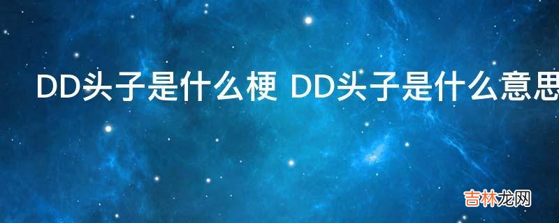 DD头子是什么梗?