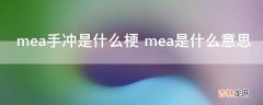 mea手冲是什么梗?