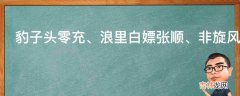 豹子头零充浪里白嫖张顺是什么意思?