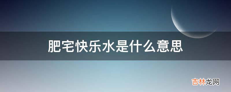 肥宅快乐水是什么意思?