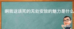 啊我这该死的无处安放的魅力是什么梗?