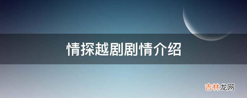 情探越剧剧情介绍?