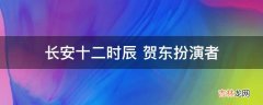 长安十二时辰贺东扮演者?