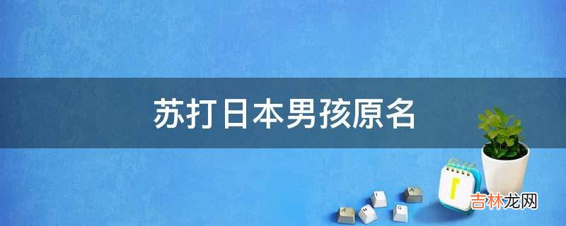 苏打日本男孩原名?