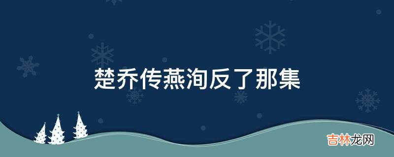 楚乔传燕洵反了那集?