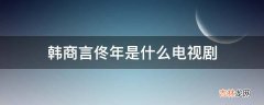 韩商言佟年是什么电视剧?