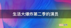 生活大爆炸第二季的演员?