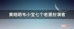 黄晓明韦小宝七个老婆扮演者?