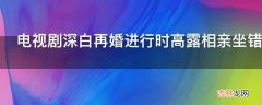 电视剧深白再婚进行时高露相亲坐错位置是哪一集?