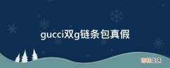 gucci双g链条包真假?