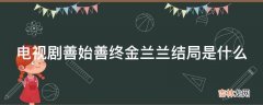 电视剧善始善终金兰兰结局是什么?