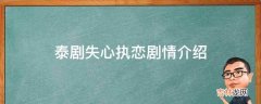 泰剧失心执恋剧情介绍?