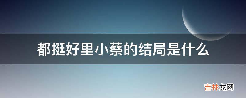 都挺好里小蔡的结局是什么?