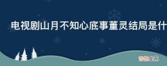 电视剧山月不知心底事董灵结局是什么?